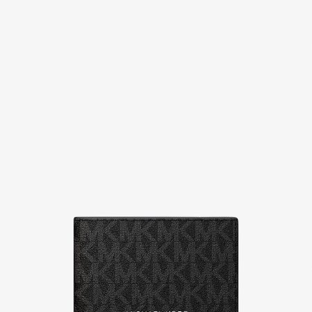 Michael Kors Cooper Signature Logo Wallet Black - Preorder