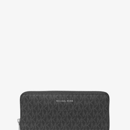 Michael Kors Cooper Logo Zip-Around Wallet Black - Preorder