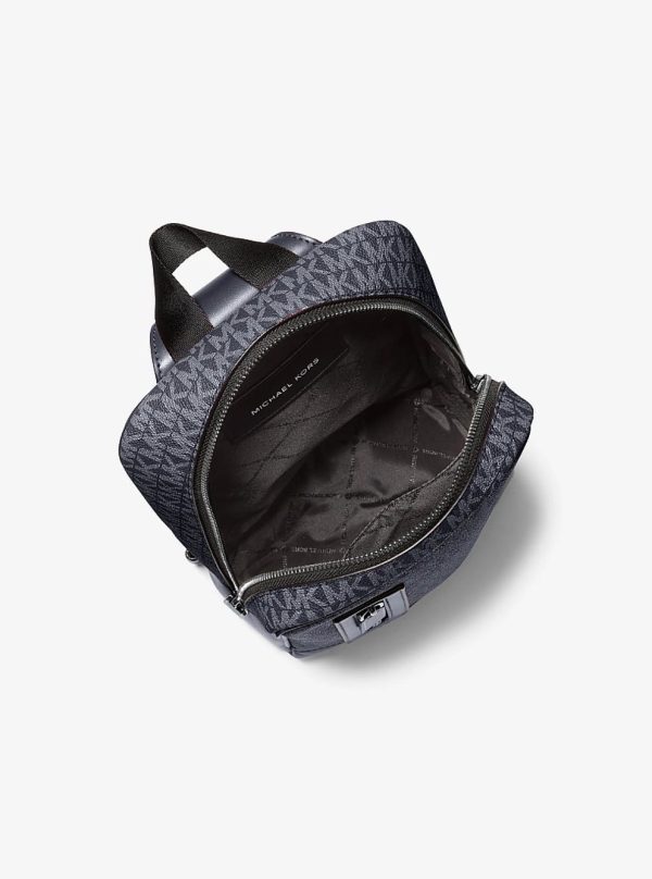 Michael Kors Cooper Signature Logo Sling Pack Admrl/plblue - Preorder