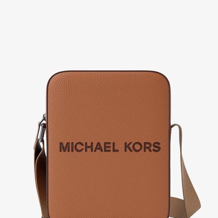 Michael Kors Cooper Logo Embossed Pebbled Leather Messenger Bag - Preorder
