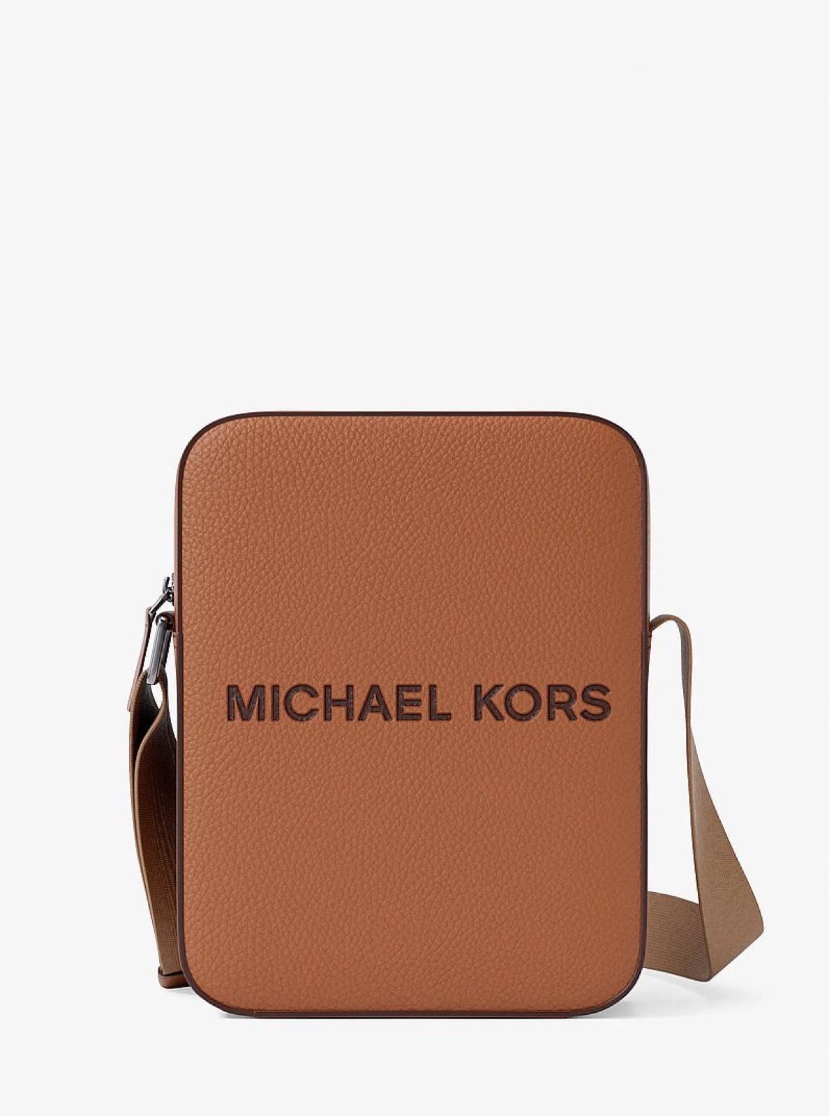 Michael Kors Cooper Logo Embossed Pebbled Leather Messenger Bag - Preorder