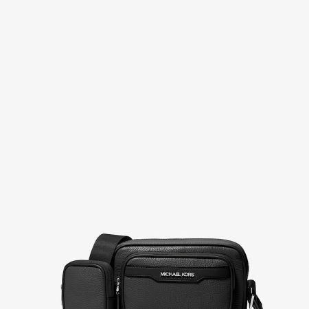 Michael Kors Cooper Pebbled Leather Camera Bag Black - Preorder