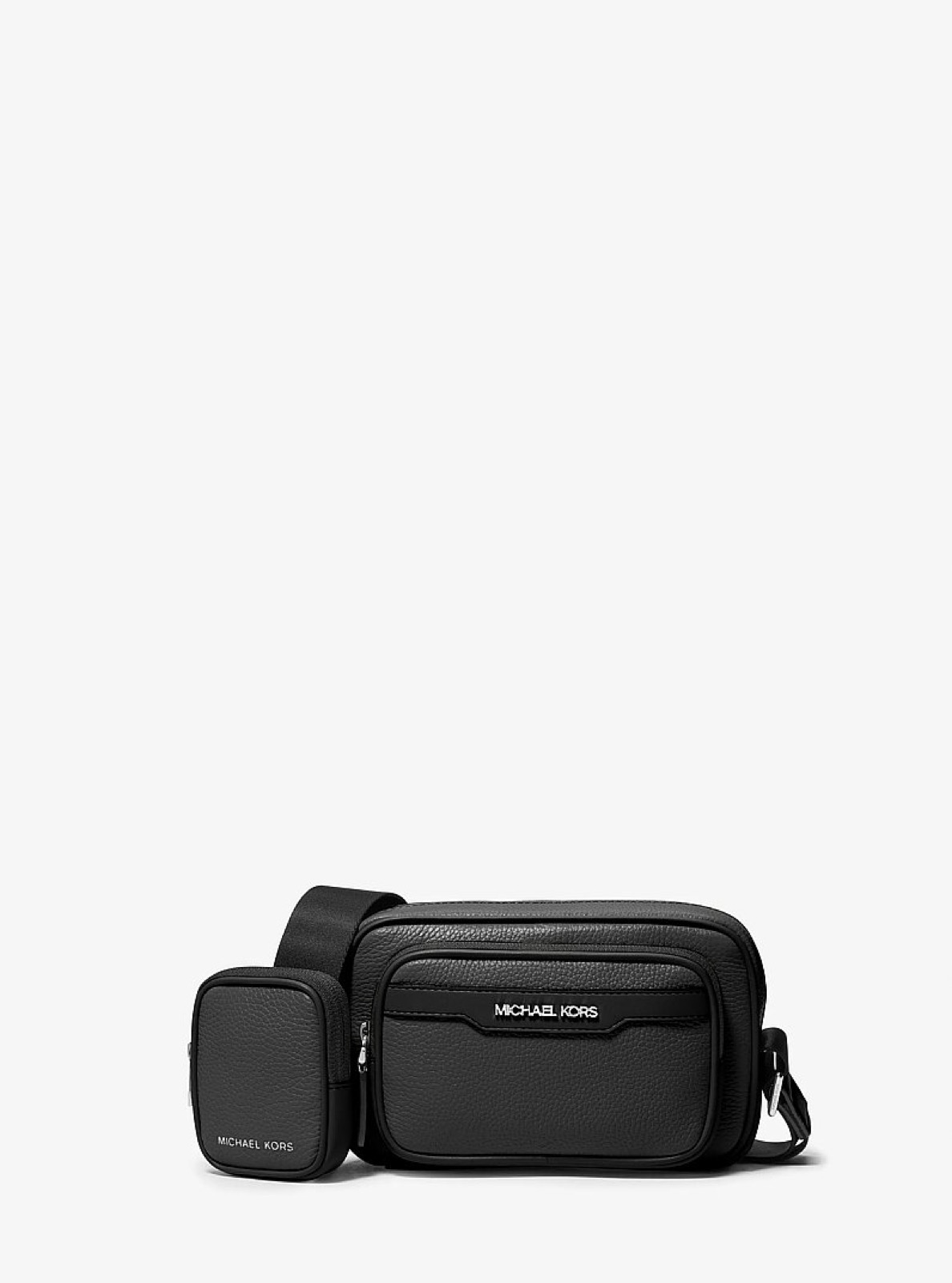 Michael Kors Cooper Pebbled Leather Camera Bag Black - Preorder