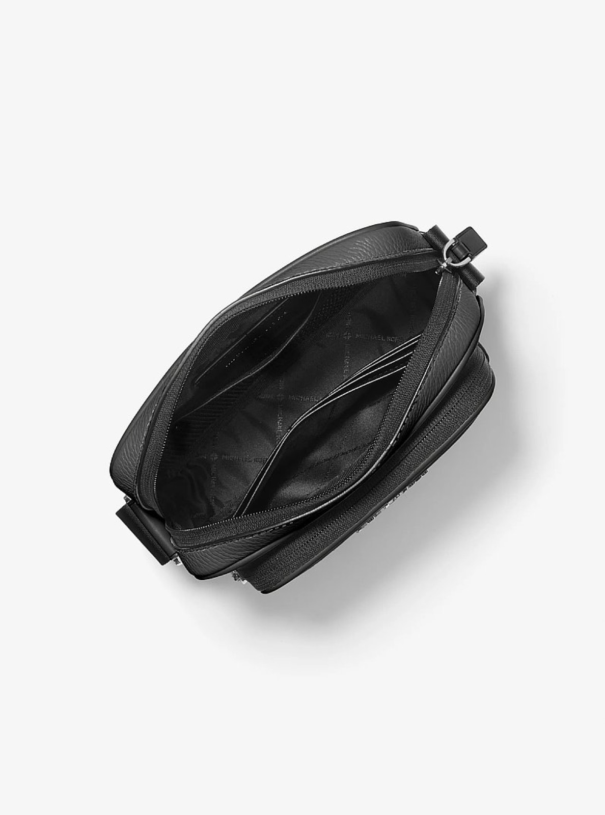 Michael Kors Cooper Pebbled Leather Camera Bag Black - Preorder - Image 2