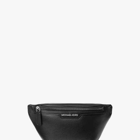 Michael Kors Cooper Small Leather Sling Pack Black - Preorder