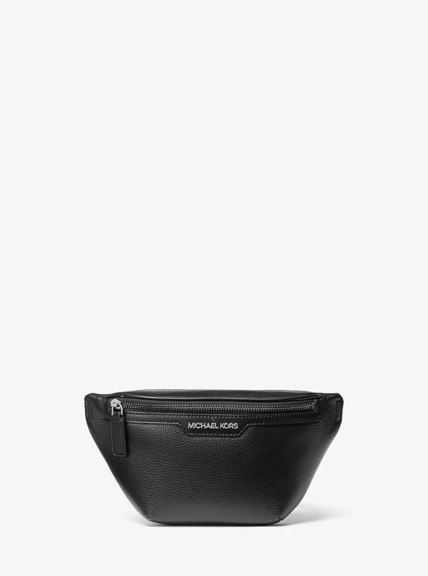 Michael Kors Cooper Small Leather Sling Pack Black - Preorder
