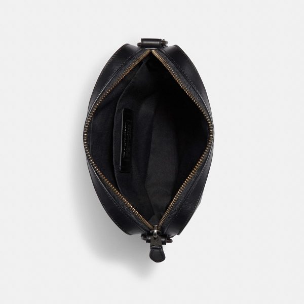 Coach Houston Flight Bag In Signature Leather Gunmetal/Black