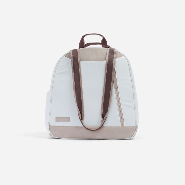 Doubletake Melbourne Tennis Backpack / Tote Dove White & Cashmere - Preorder