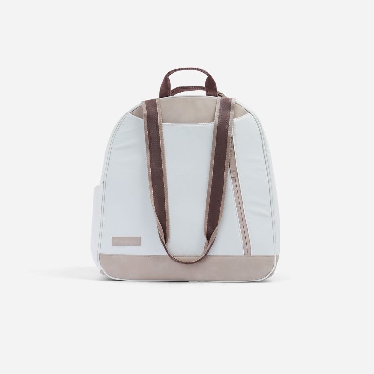 Doubletake Melbourne Tennis Backpack / Tote Dove White & Cashmere - Preorder