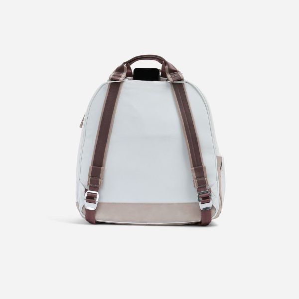 Doubletake Melbourne Tennis Backpack / Tote Dove White & Cashmere - Preorder