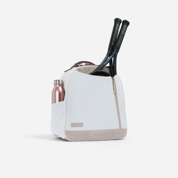 Doubletake Melbourne Tennis Backpack / Tote Dove White & Cashmere - Preorder