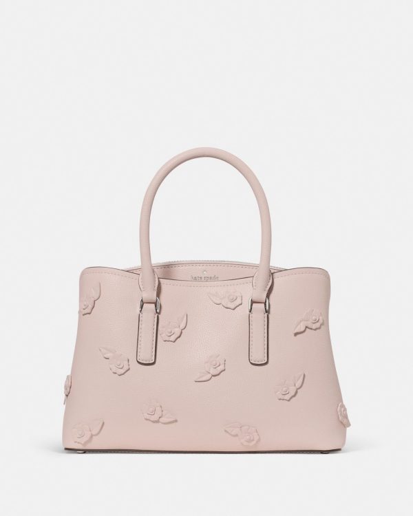Kate Spade Thompson Street Floral Small Satchel Bag Powdered Sugar - Ready Stock Malaysia