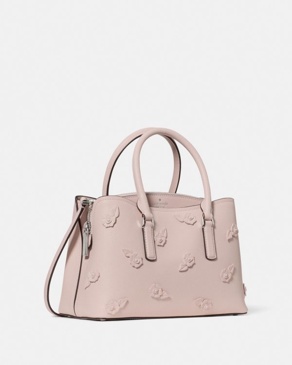 Kate Spade Thompson Street Floral Small Satchel Bag Powdered Sugar - Ready Stock Malaysia