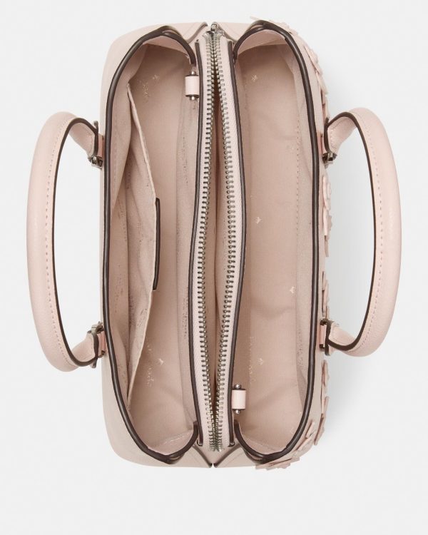 Kate Spade Thompson Street Floral Small Satchel Bag Powdered Sugar - Ready Stock Malaysia