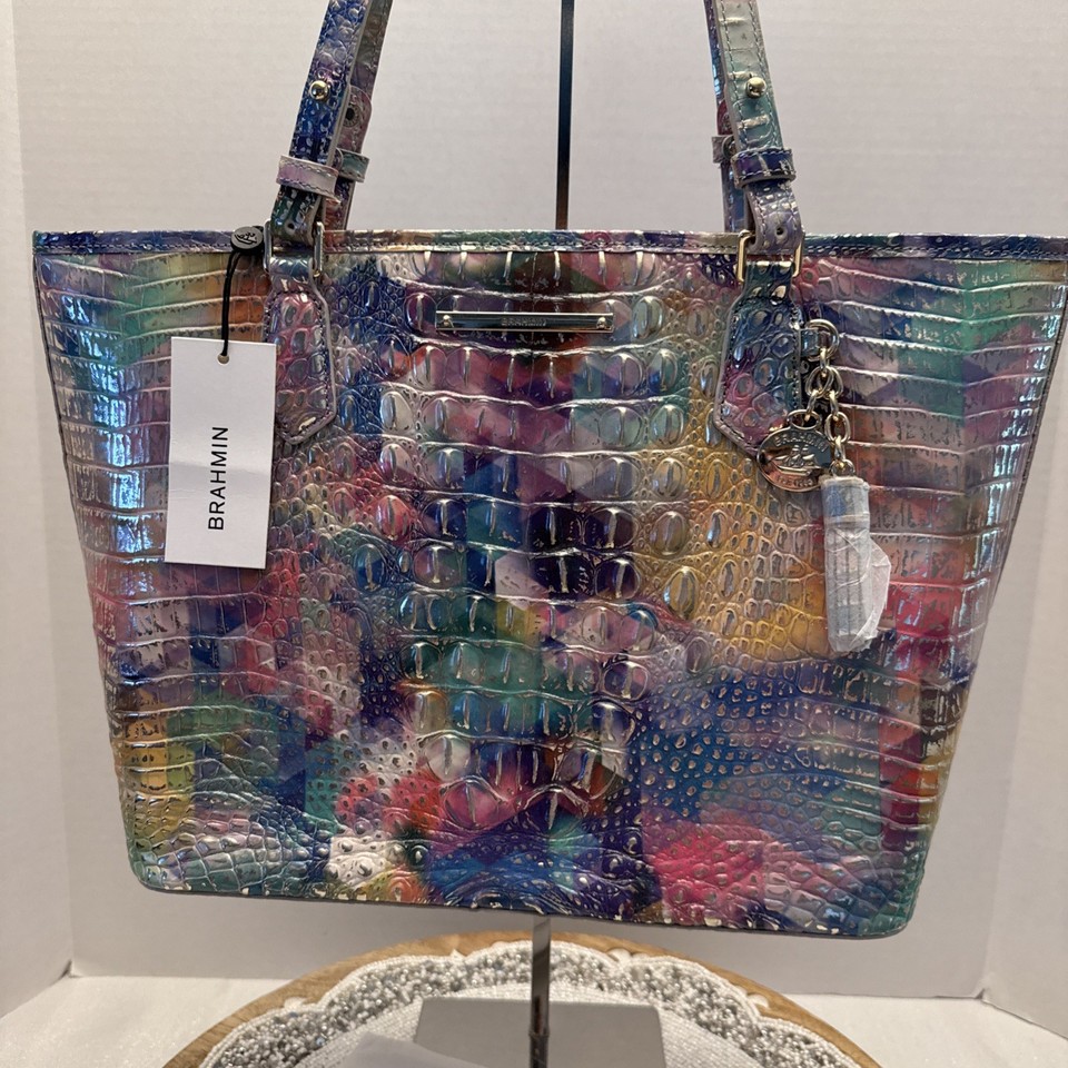 Brahmin Mona tote bag spring 2026 Melbourne leather structured polished