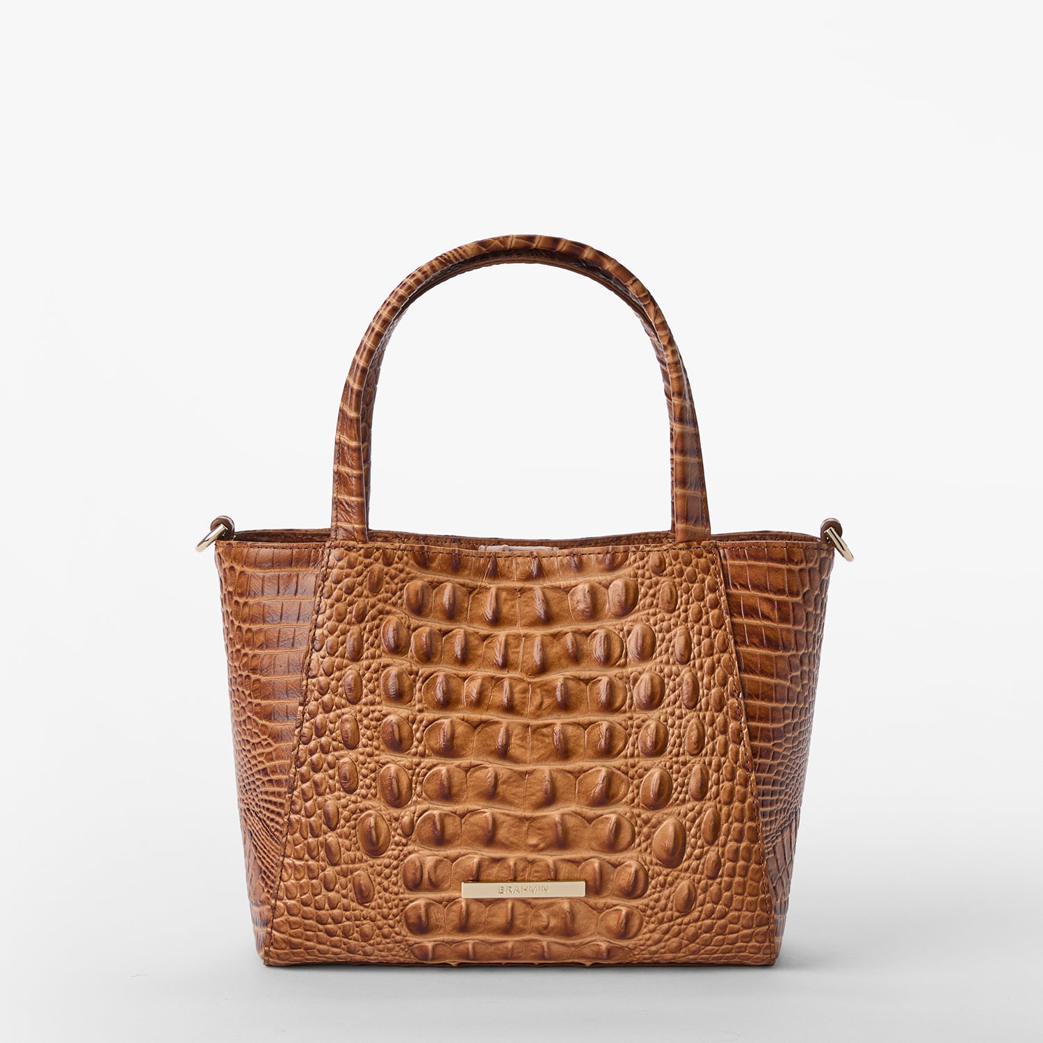 Brahmin Small Mona Cinnamon Alden Road leather satchel 2026