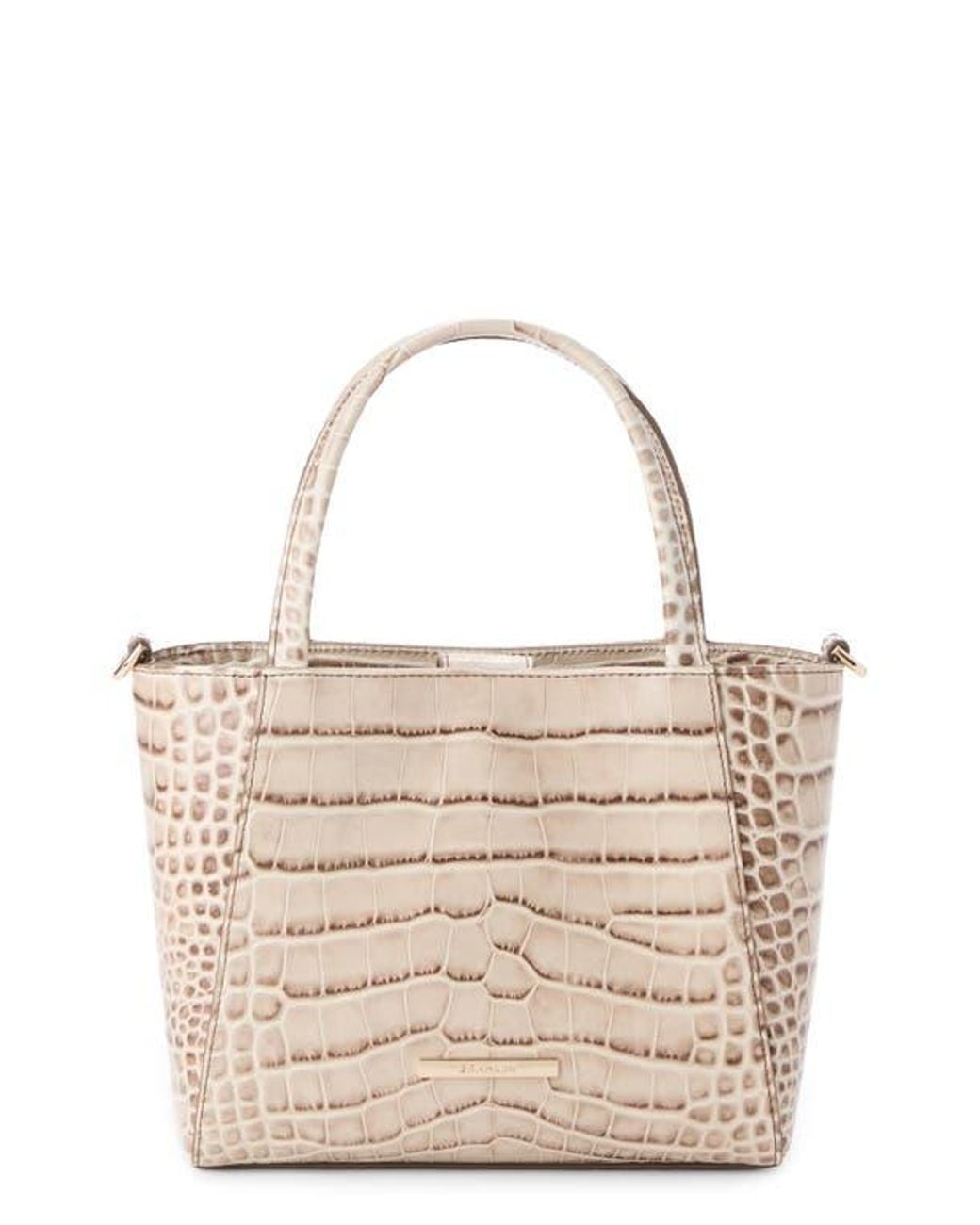 Brahmin Small Mona Multi Mantra colorblock pattern leather satchel 2026