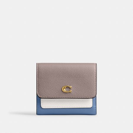 Coach Mila Small Flap Wallet In Colorblock - Preorder