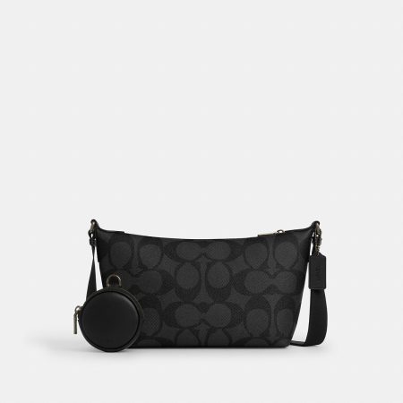 Coach Small Finn Crossbody Bag With Pouch In Maxi Signature Canvas - Preorder