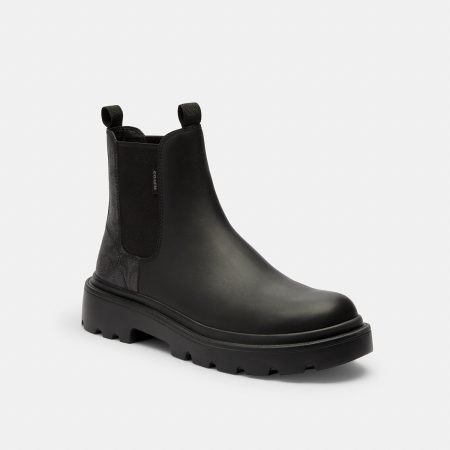Coach Chelsea Boot With Signature Canvas - Preorder