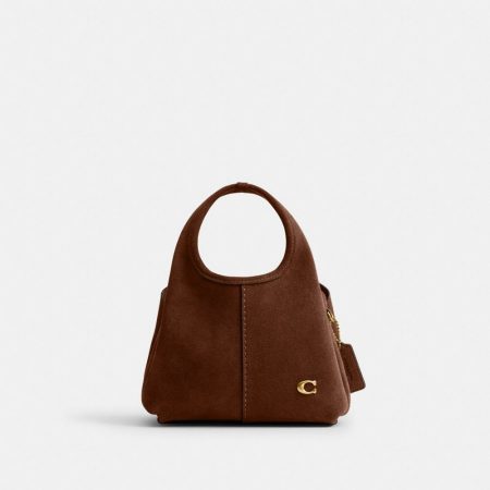 Coach Lana Shoulder Bag 19 Brass/Warm Brown front view
