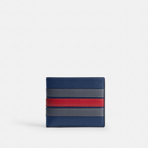 Coach Id Billfold Wallet With Varsity Stripe - Preorder