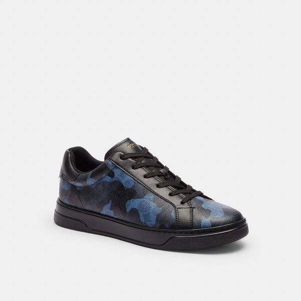 Coach High Line Sneaker In Signature Canvas With Camo Print - Preorder