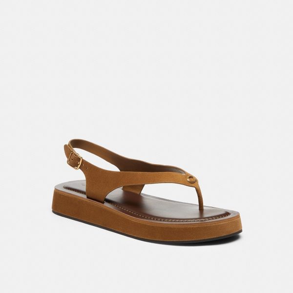 Coach Sculpted C Platform Thong Sandal - Preorder