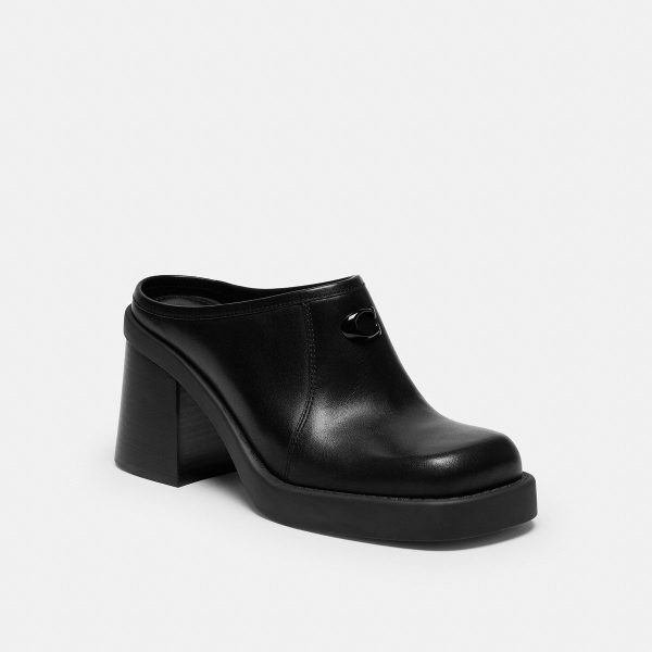 Coach Sculpted C Heeled Mule - Preorder
