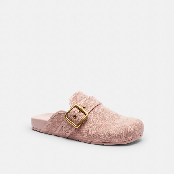 Coach Archival Buckle Clog In Signature Jacquard Canvas - Preorder