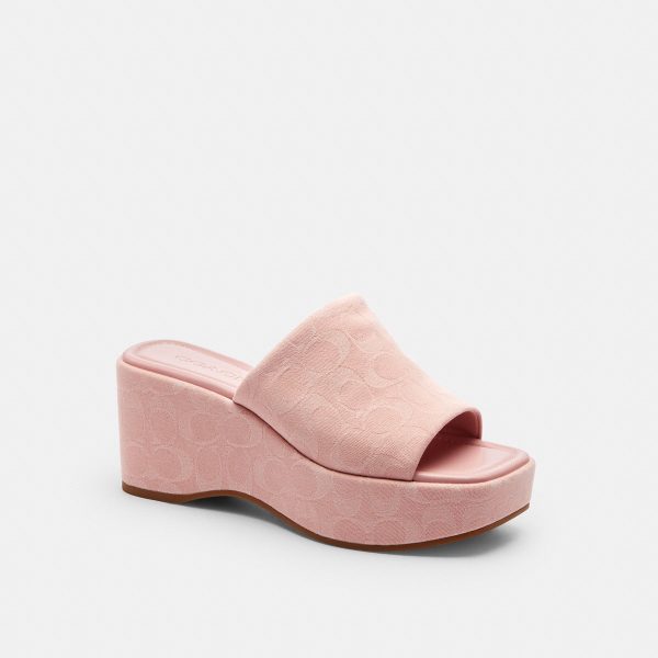 Coach Phoebe Platform Sandal In Signature Denim - Preorder
