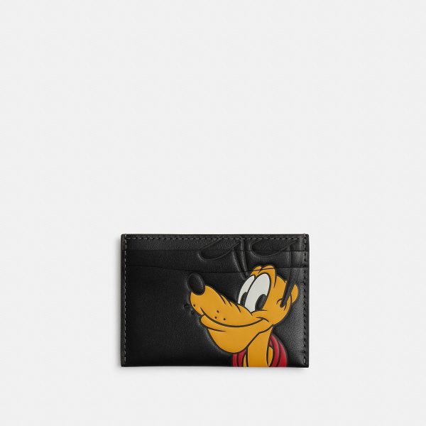 Coach Disney X Coach Essential Card Case With Pluto - Preorder