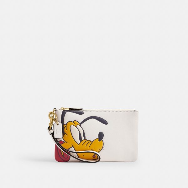 Coach Disney X Coach Essential Small Wristlet With Pluto - Preorder