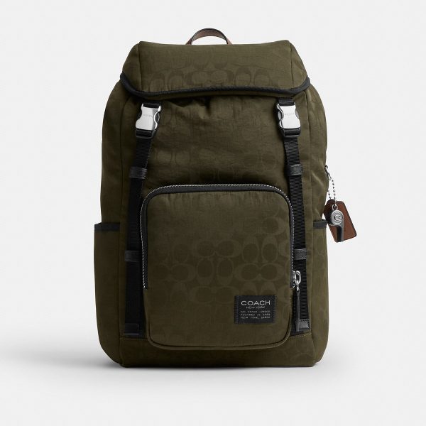 Coach Logan Backpack In Signature Nylon - Preorder