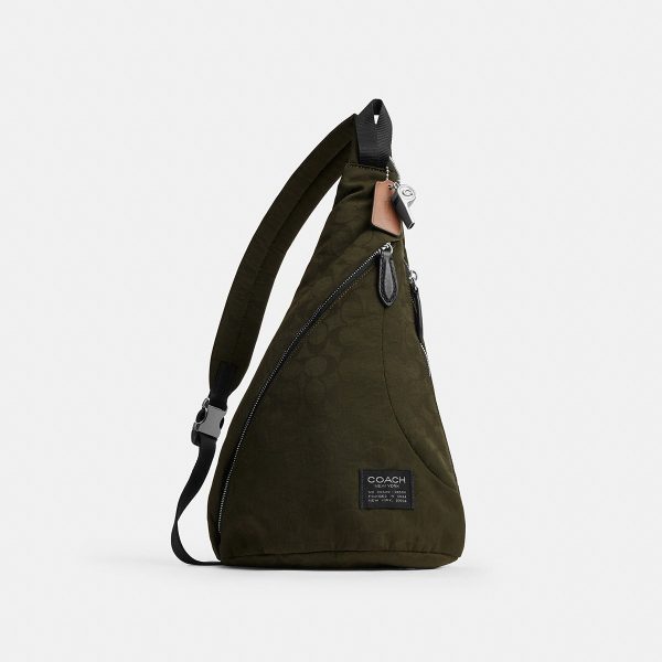Coach Lachlan Sling In Signature Nylon - Preorder