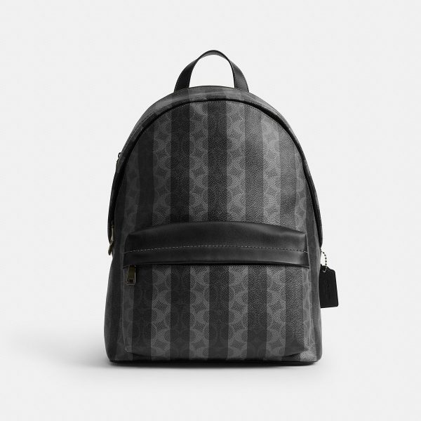 Coach Taylor Backpack In Signature Canvas With Stripes - Preorder