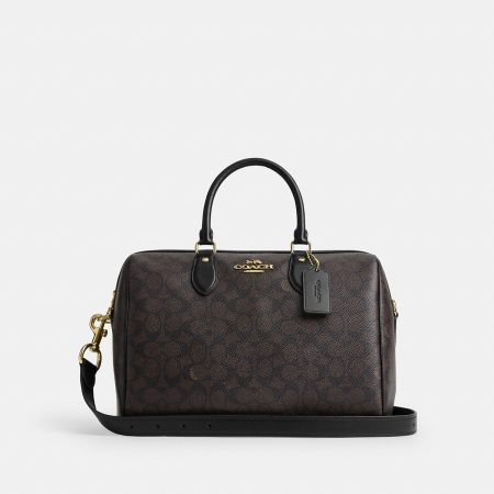 Coach Rowan Large Satchel Bag In Signature Canvas - Preorder