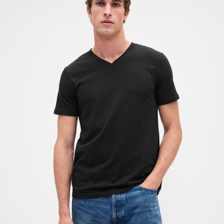 Gap Cotton Jersey V-Neck T-Shirt