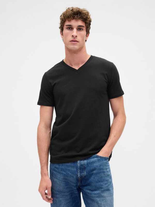 Gap Cotton Jersey V-Neck T-Shirt