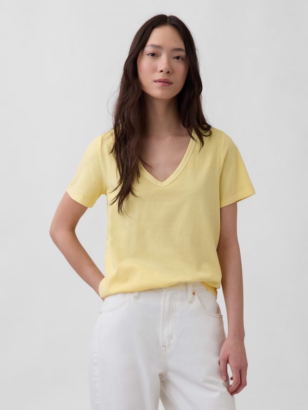 Gap Organic Cotton VintageSoft V-Neck T-Shirt