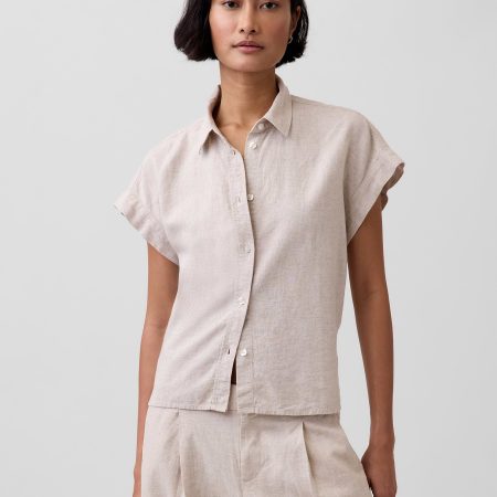 Gap Linen-Blend Oversized Shirt