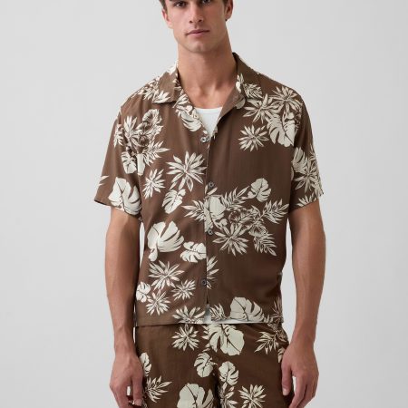 Gap Relaxed Camp Collar Shirt
