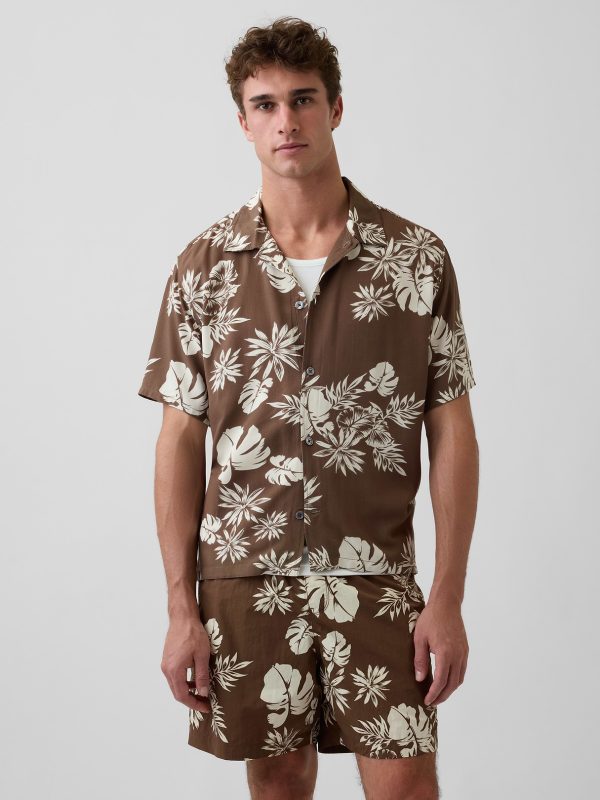 Gap Relaxed Camp Collar Shirt