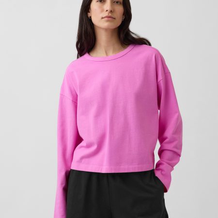 Gap Knit Oversized Crop T-Shirt