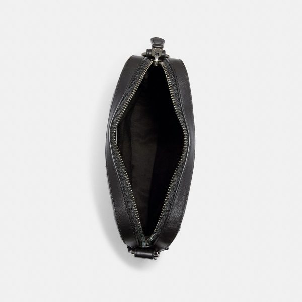 Coach Houston Flight Bag In Signature Canvas Gunmetal/Charcoal/Black A8