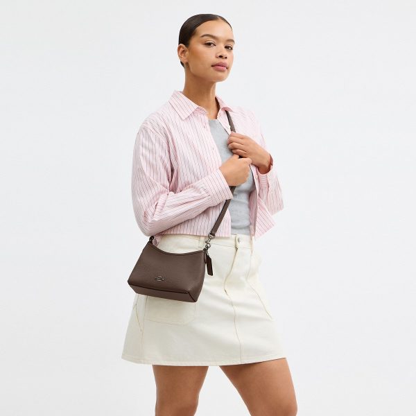 Coach Laurel Small Shoulder Bag Gunmetal/Dark Stone - Preorder