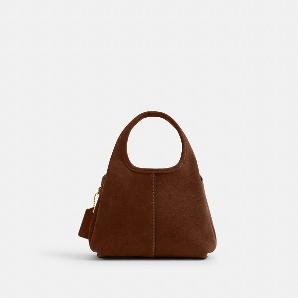 Coach Lana Shoulder Bag 19 Brass/Warm Brown back view