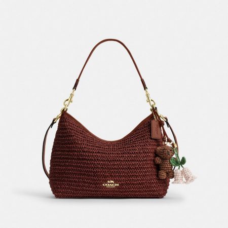 Coach Laurel Shoulder Bag With Charms Brass/Russet