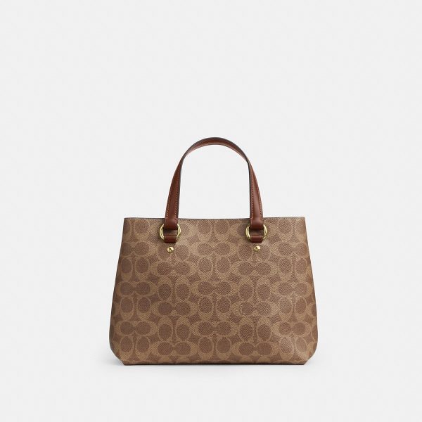 Coach CET31 Station Carryall in Brass/Tan/Brown back view
