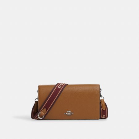 Coach Ripley Foldover Clutch Crossbody Silver/Penny Multi official image A0
